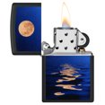thumbnail image 5 of Zippo Full Moon Black Light Design Black Matte Pocket Lighter, 5 of 6