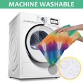 thumbnail image 6 of Rainbow Tie Dye Mandala Pattern Square Tablecloth,Waterproof Square Table Cover,Wipeable Spillproof Washable Table Cover for Home Kitchen Party Decor 42"X42"(107x107cm), 6 of 6