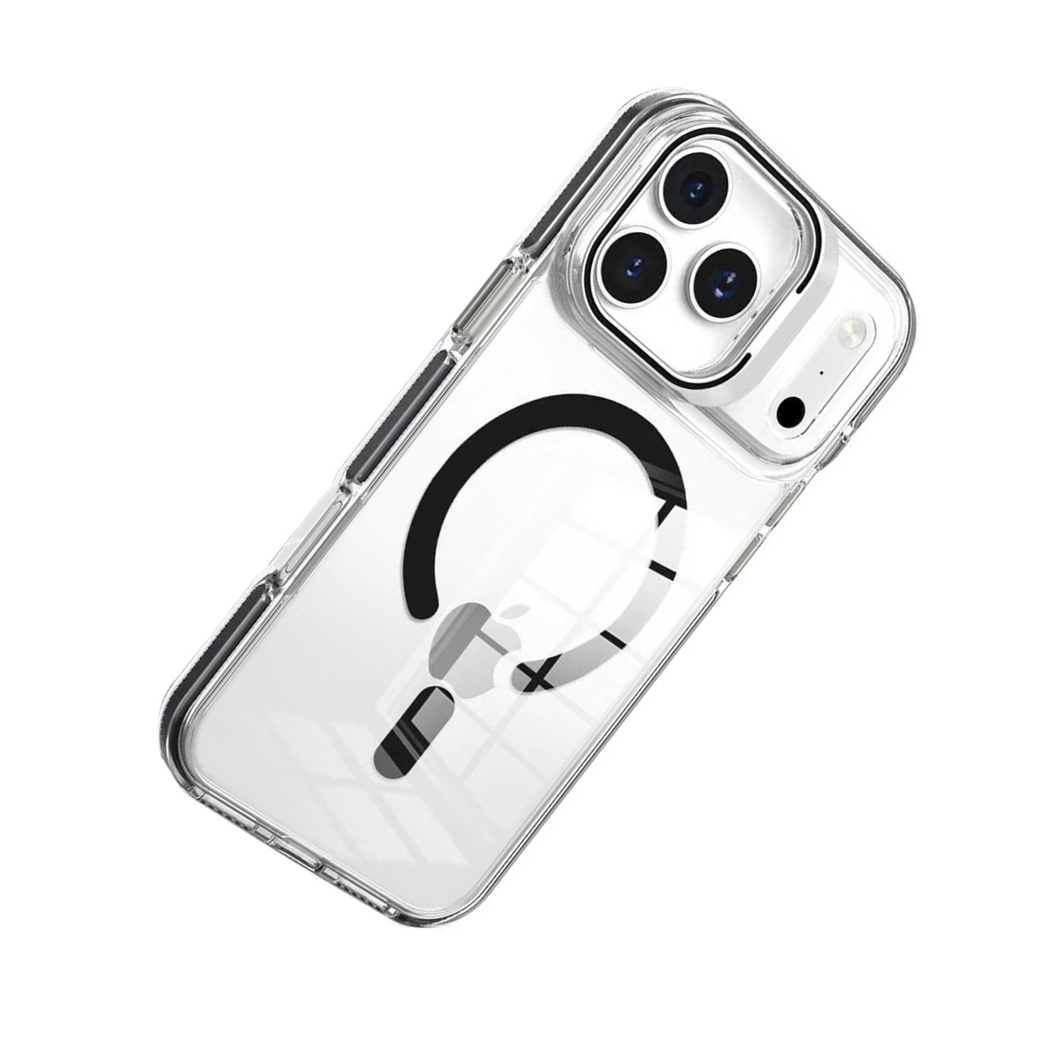 Crystal Camera Stand MagSafe Case for iPhone 17 Pro - Black