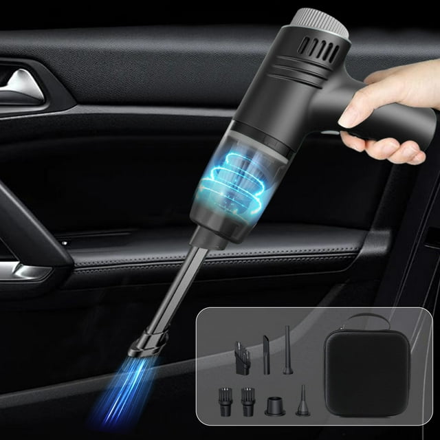 Wzzjkit Powerful Suction Power Car Home Vacuum Cleaner Suction and Blowing 3-in-1 Vacuum Cleaner Mini Vacuum Cleaner for Crevices Keyboard Cleaner USB Rechargeable