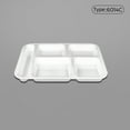 thumbnail image 2 of Huluwajiuyeye Heat Imitation Porcelain Compartment Fast Food Trays Specifically Designed For School And Unit Canteens Commercial Grade Tableware, 2 of 4
