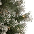 thumbnail image 3 of Northlight Real Touch™️ Pre-lit Snow Valley Pine Artificial Christmas Tree - 7.5' - Clear Lights, 3 of 9