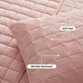 thumbnail image 4 of Mainstays Crinkle Pillow Sham, Standard, Pink Blush, 1 Pack, 4 of 7