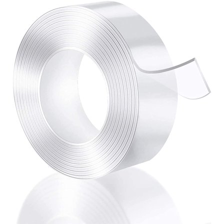 Traceless Washable Adhesive Tape，Gel Pad Gel Tape Roll,Reusable Double-Sided Washable Wall Nano Anti-Slip