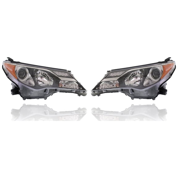 Headlight Assembly - Depo Fit/For 811100R042, 811500R042 13-15 Toyota RAV4 (North America-Build Only) - Pair Left Driver   Right Passenger Set, CAPA