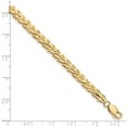 thumbnail image 3 of Real 14kt Yellow Gold Diamond Cut Chain Bracelet; 7 inch; Lobster Clasp; for Adults and Teens; for Women and Men, 3 of 3