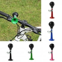 Limei Bugle Horn, Retro Clown Horn, Kids Bike Horn, Classic Vintage Metal Twist Loudspeaker Siren Hooter Snail Air Horn for Vehicles Bicycles Golf Cart - Blue