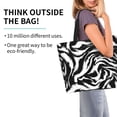 thumbnail image 2 of Balery Leopard And Zebra 2 Bolsa Tote Estilo Estético con Cremalleras, Bolsa de Hombro, Bolsa de Compras Grande y Plegable, 2 of 8