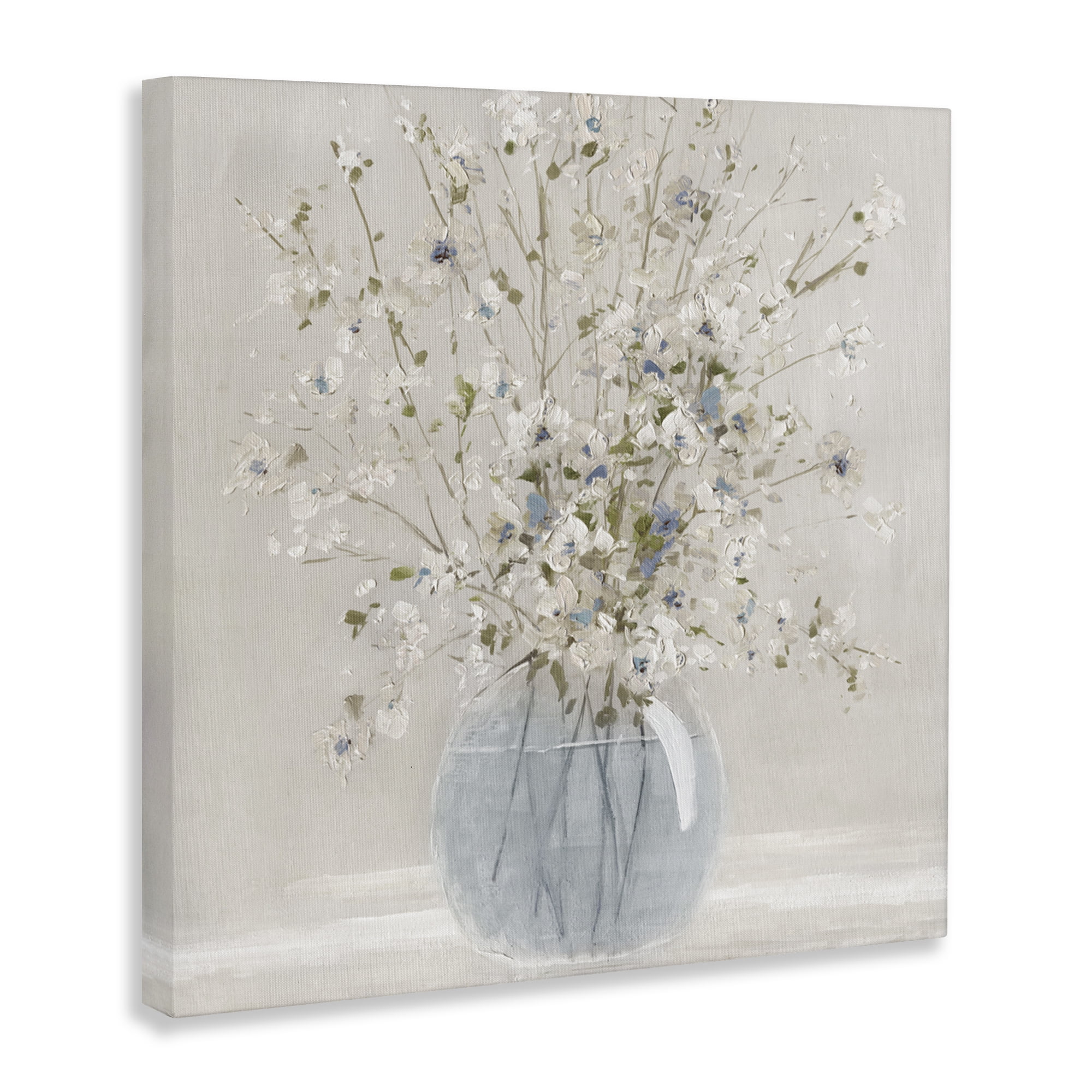 Stupell Industries Subtle Glass Vase Bouquet Canvas Wall Art, design by Carol Robinson