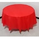 thumbnail image 1 of Nvzi 5pcs Red 83.85 Inch Disposable Plastic Tablecloths Round Table Cloth Plastic Table Cover for Parties, 1 of 5