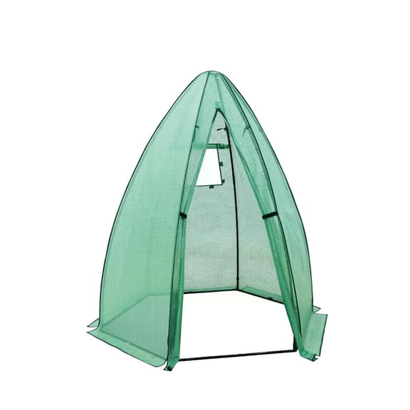 Heavy Duty Hexagonal Greenhouse for Outdoor Plants – Portable Garden Cold Frame with Durable PE Cover, Zippered Door, Mesh Window – Stable Winter Protection for Vegetables, Flowers, Herbs, Fruits
