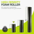 thumbnail image 2 of ProsourceFit High Density Foam Roller 12 -inches, Black, 2 of 7