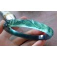 thumbnail image 3 of Certified Icy Green Burma 100% Natural A JADE Jadeite Flower Bangle Bracelet 61 mm 665512 TN, 3 of 12