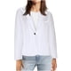 thumbnail image 1 of Blazer de mujer con cuello de traje, un botón, manga larga, color liso, chaqueta de traje, blusa para mujer, 1 of 6