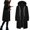 Black, variant on Women's Long Hoodie with Zip Hoodie Jacket Long Sleeve Jumper Sweat Sweatshirts Streetwear Cardigan Pockets Long Hooded Coat