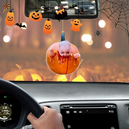 

STEADY Acrylic Plane Car Pendant Pumpkin Car Pendant Car Interior Pendant