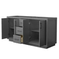 thumbnail image 4 of Wyndham Collection Wcf1111-66D-Cx-Mxx Icon 66" Double Free Standing Vanity Cabinet Only -, 4 of 7