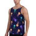 thumbnail image 2 of Gaeub Sea Jellyfish Men's Athletic Tank Top, Workout Sleeveless Shirts, Running Tank Tops for Gym, Running, Training - Small, 2 of 9