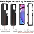 thumbnail image 3 of Designed for Samsung Galaxy A05 Heavy Duty Case, Triple Layer Protection Shockproof Dropproof Dustproof Anti-Scratch Phone Case Cover for Samsung Galaxy A05,Black, 3 of 7