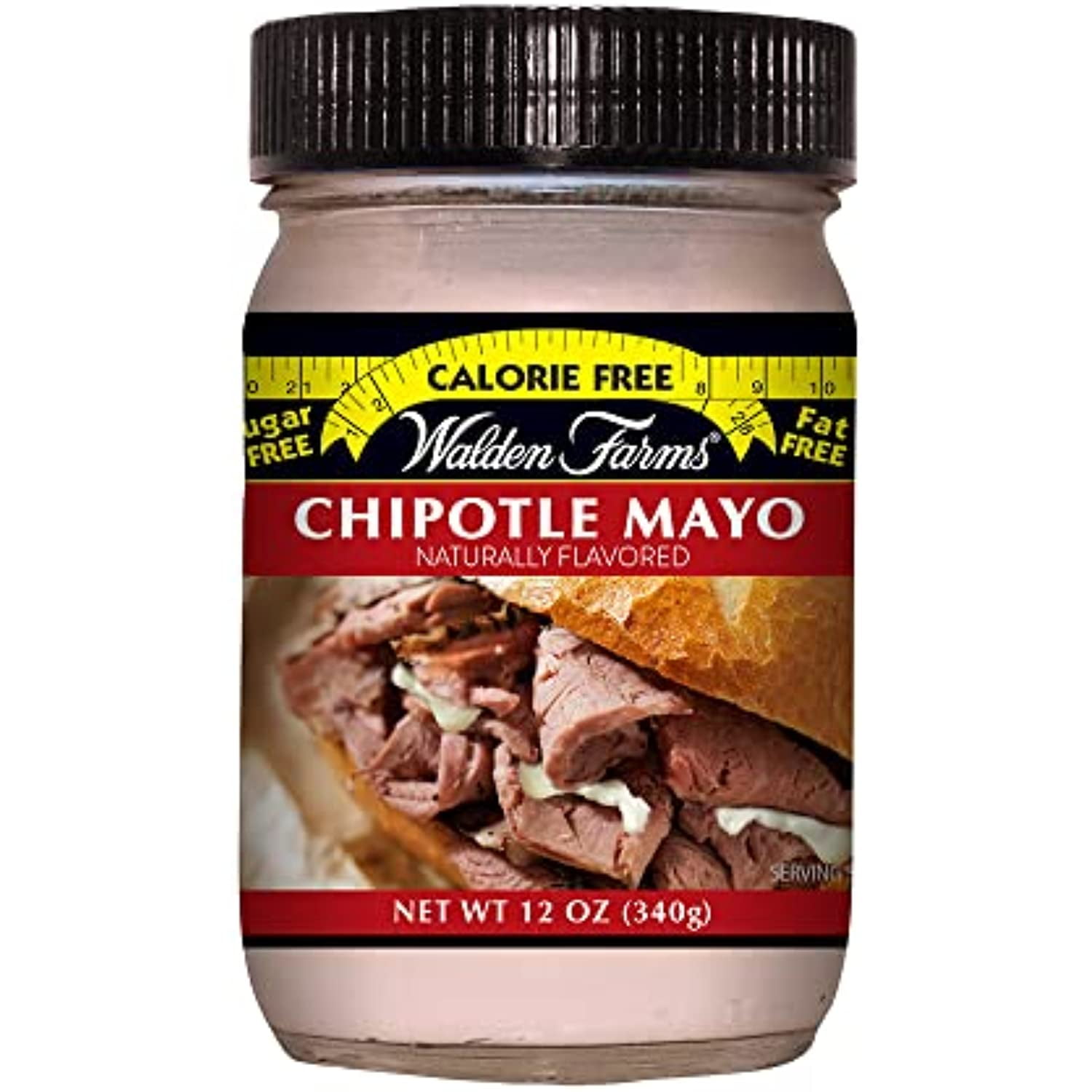 Walden Farms Chipotle Mayo- Sugar Free, Calorie Free, Fat Free, Carb Free, Gluten Free - 1 Bottle