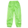 thumbnail image 3 of Alvivi Kids Girls Hip Hop Jazz Street Dance Pant Glittery Metallic Legging Trousers Fluorescent Green 11-12, 3 of 7