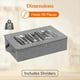 thumbnail image 2 of Caja para Guardar Cubiertos, Organizador de Cubiertos con Tapa con Cremallera, Estuche para Cubiertos de 5 Compartimentos con Divisor Ajustable y Asa., 2 of 5