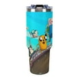 thumbnail image 2 of Adventure Time Jake The Dog 40 Oz Tumbler With Handle And Straw Lid, Stainless Steel Vacuum Insulated Tumbler, Travel Mug Straw Covers Cup, Gifts for Women Men, 2 of 8