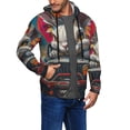 thumbnail image 2 of Naloa Vibrant Bunny Ride Men’s Hoodies, Zip up Hoodie, Sweatshirts,Hoodies for Men Sizes S-3XL-Large, 2 of 5