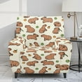 thumbnail image 2 of Kuiaobaty Capybara Orange Print Recliner Couch Cover Heavy Duty Reclining Slipcover Breathable Recliner Chair Cover Washable Reclining Sofa Slipcover with Elastic Bottom for Living Room, 2 of 8