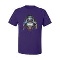 thumbnail image 2 of Wild Bobby, Celtic Wolf, Animal Lover, Men Graphic Tees, Purple, X-Large, 2 of 3