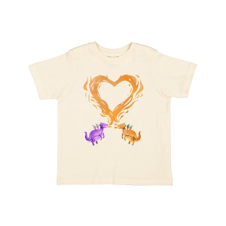 

Inktastic Fire Heart Dragons Gift Toddler Boy or Toddler Girl T-Shirt