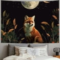 thumbnail image 2 of PRATYUS Aesthetic Fox Moon Phase Vertical Tapestry, Trippy Animal Floral Witchy Tarot Tapestry Wall Hanging for Bedroom, Black Fall Maple Leaves Tapestries Poster Blanket  Dorm Home Decor, 2 of 6
