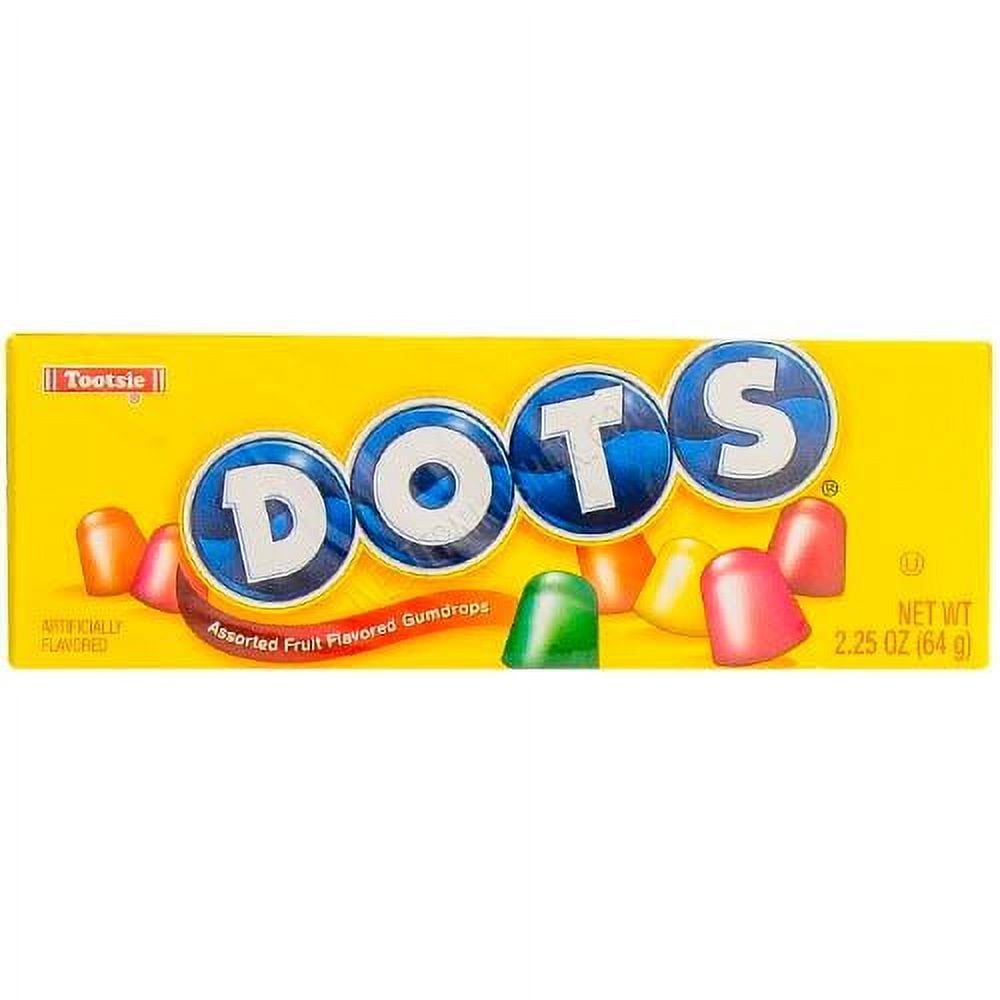 DOTS Individually Wrapped Candy - Original Gummy Candy Flavors - Cherry, Lime, Orange, Lemon & Strawberry - Gluten Free, Kosher & Peanut Free Gumdrops - Bulk 24ct, 2.2oz Dots Candy Boxes