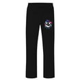 thumbnail image 3 of TrendOFT Baggy Wide Leg Sweatpants for Men Open Bottom Graphic Straight Leg Casual Loose Fit Running Athletic Sweat Lounge Pants with Pockets Black L, 3 of 5
