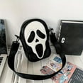 thumbnail image 3 of Gothic Skull Shoulder Bag - Spacious Crossbody Purse for Halloween Shopping and Daily Use, 3 of 4