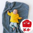 thumbnail image 2 of 1 Set/3PCS Lovely Newborn Mermaid Photography Props Baby Costume Infant Knitting Crochet Sweater Cosplay Tail Suits (Red), 2 of 3