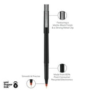 uniball Roller Rollerball Pens, Micro Point (0.5mm), Red Ink, 12 Count