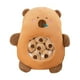 thumbnail image 2 of Almohada de peluche con forma de animalito y minimuñecas abrazables, decoración del hogar marrón, 2 of 9