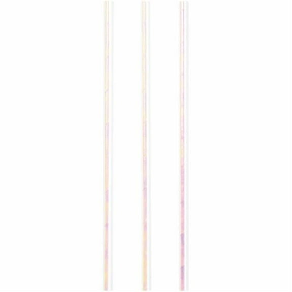 Iridescent Party Enhanced Paper Straws, 24 Count