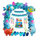 thumbnail image 1 of Decoraciones Para Fiestas Bajo El Mar Peces, Azul, 1 of 5