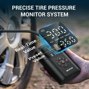 NEXPOW Portable Tire Inflator Air Compressor, 150 PSI Air Pump for Car Tires, 3X Fast Inflation with Dual-Screen Display, Cordless Tire Pump for Car, Motorcycle, Bike & Ball
