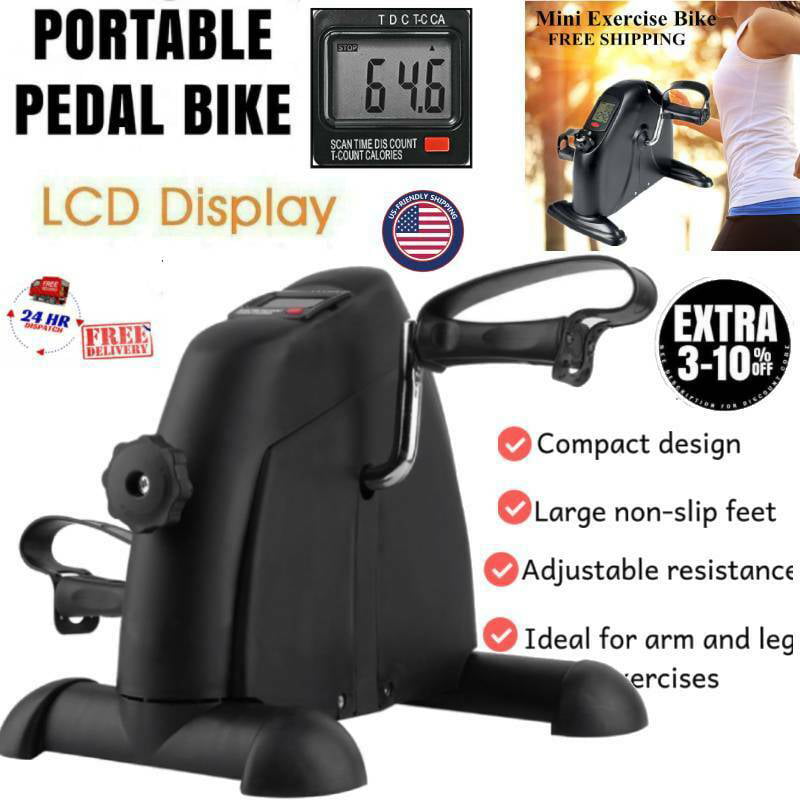 Details about   Home Exerciser Mini Cycle Fitness Exercise Bike Mini Bike Hand and Foot Trainer