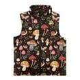 thumbnail image 4 of Garronmavis Mushroom Forest Girls Outerwear Vest Size 2T Versatile Winter Lightweight Sleeveless Jacket with Pocket Stand Collar Girls Zippered Vest Warm Fall Outfits Fashion Clothing, 4 of 7