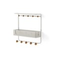 thumbnail image 3 of Umbra Estique Over-The-Door Multi-Use Organizer, W/Shelf, White, 3 of 15