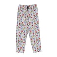 thumbnail image 4 of Xecao Tulips Flowers Women's Straight Lounge Pajama Pants: The Epitome of Relaxed Sleepwear, 4 of 9