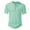 Mint Green, variant on MIXUE Shirts For Men Summer Solid Color Round Neck Button Short Sleeve Casual Pullover Tops T-shirts Outwear,Blue,XXL
