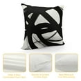 thumbnail image 4 of WERPE  Black and White Pillow Covers 18X18 in Abstract Modern Graffiti Art Line Decorative Couch Pillow Cases with Zipper Boho Home Decor for Living Room Bedroom Bed Cushion Outdoor, 4 of 5