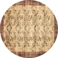 thumbnail image 1 of Ahgly Company Indoor Round Persian Brown Traditional Area Rugs, 8' Round, 1 of 4