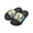 Cartoon Capybara in Floral Garden Print, variant on Cute River Otter Kids Slide Sandals - Non-Slip Lightweight EVA Slides for Beach, Pool & Indoor Use - Boys Girls Summer Essentials