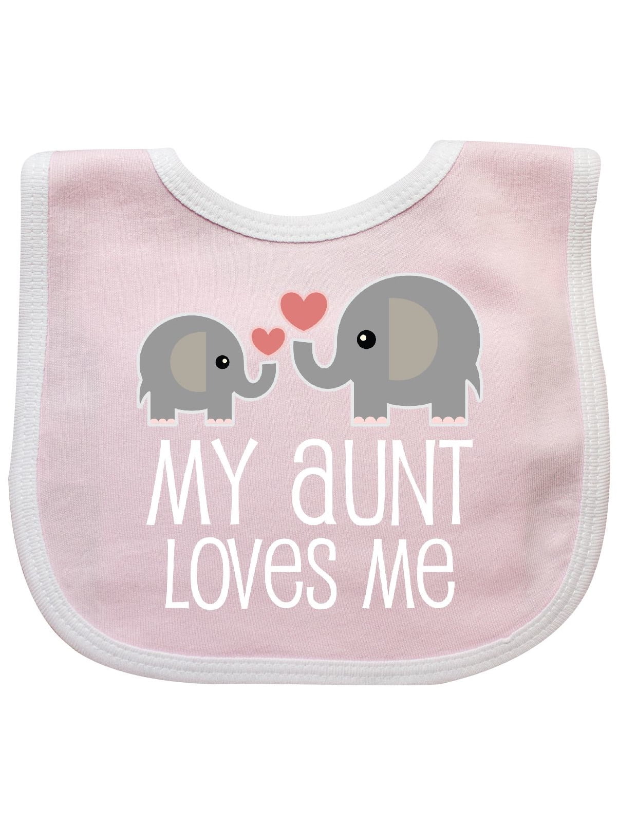 My Aunt Loves Me Niece Nephew Elephant Baby Bib - Walmart.com